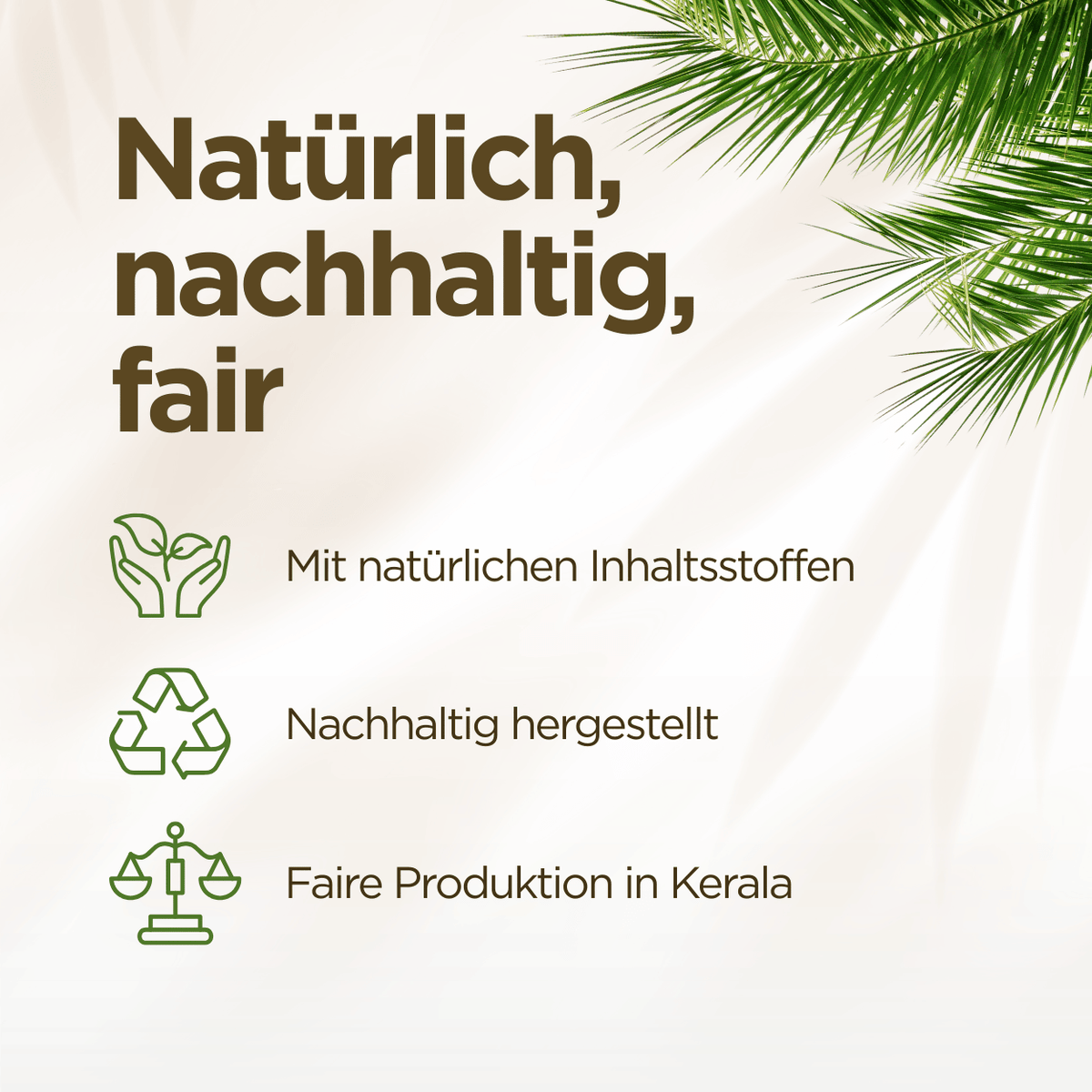 Holy Lama Kurkuma Seife im Palmblatt