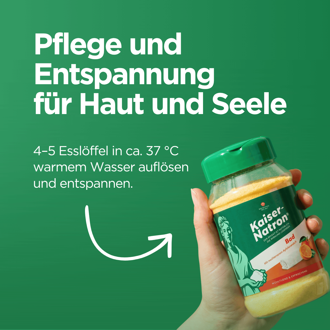 Kaiser Natron Bad mit Apfelsinenduft