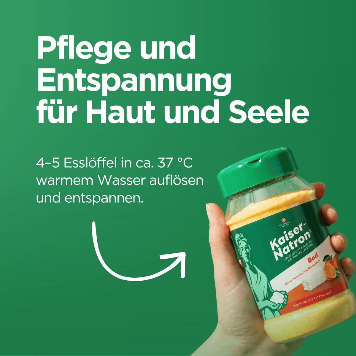 Kaiser Natron Bad mit Apfelsinenduft