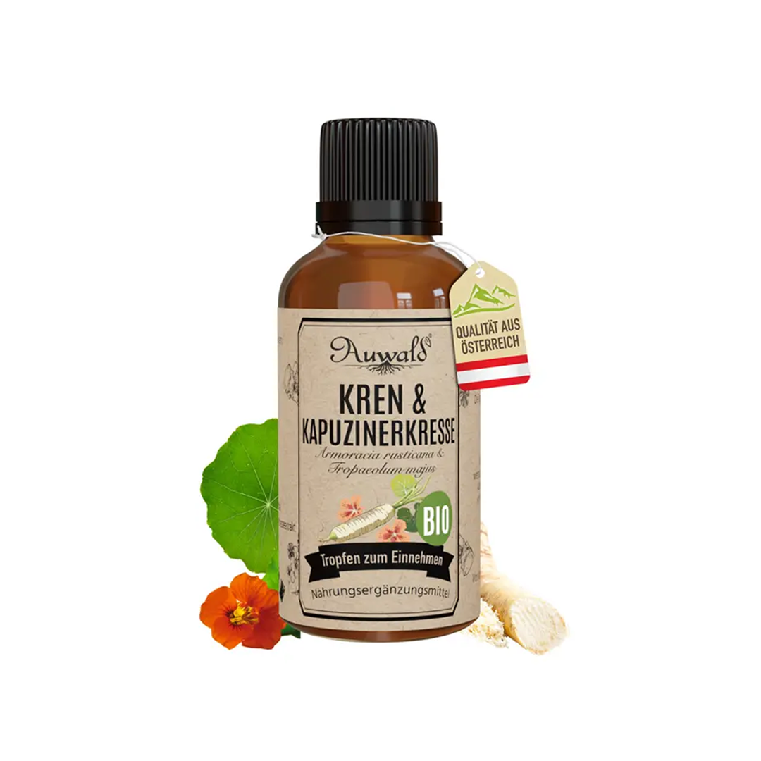 Bio Kren und Kapuzinerkresse Tinktur