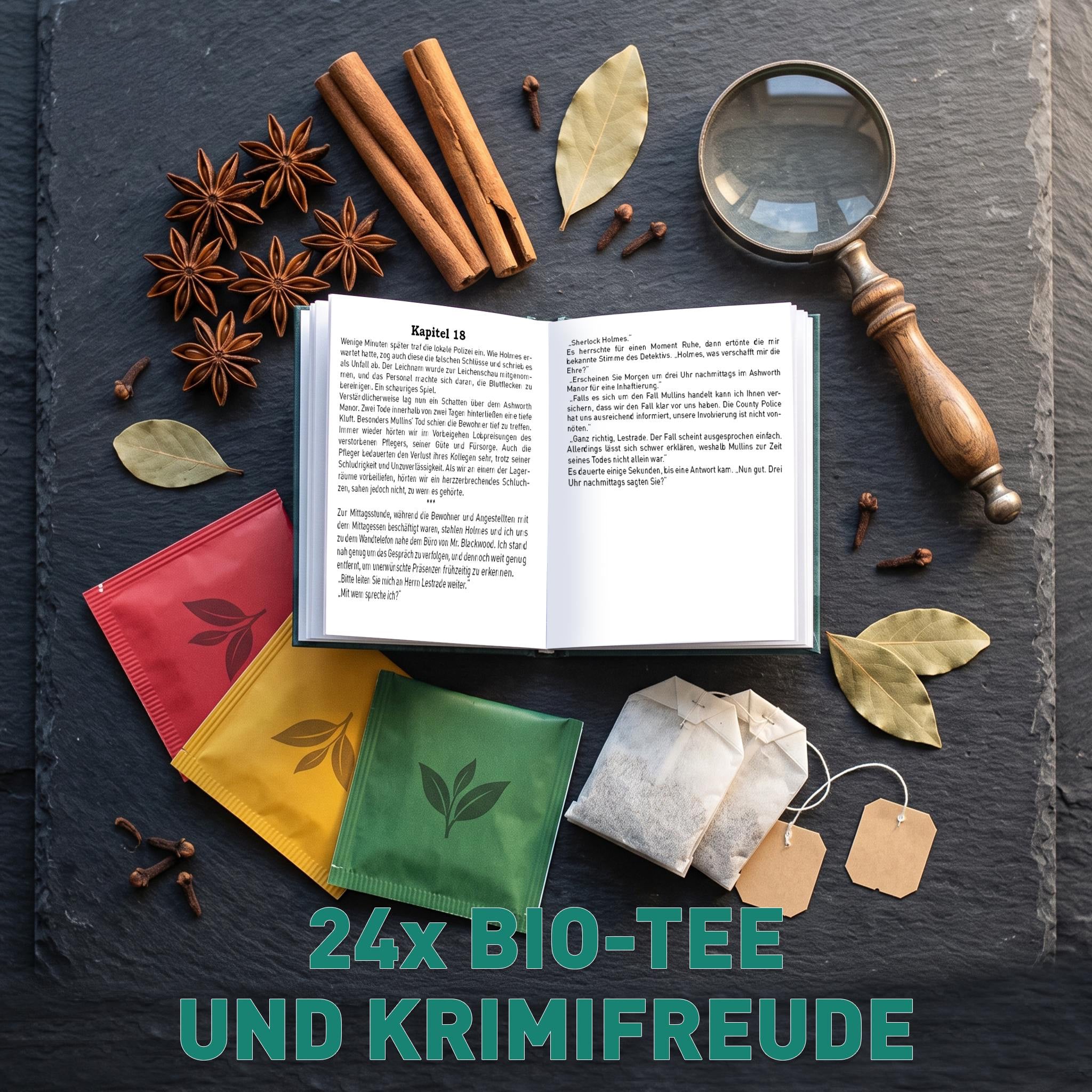 Krimi und Bio Tee Adventskalender