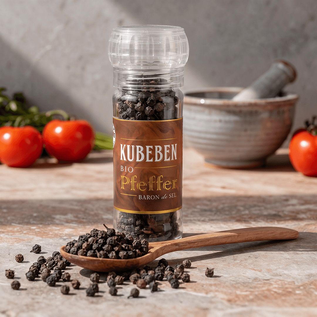 Bio Kubeben Pfeffer Keramikmühle