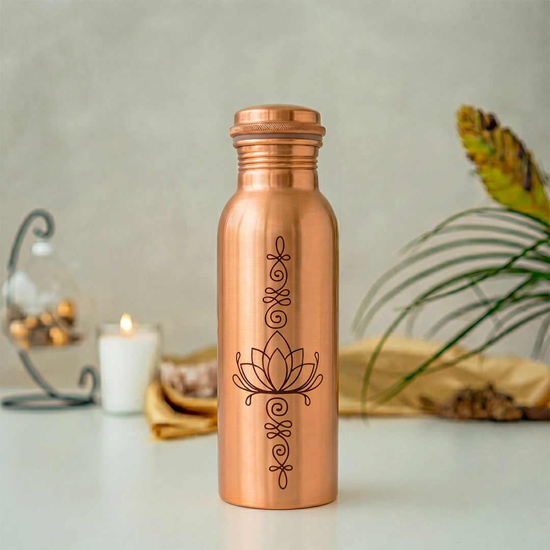 Kupferflasche „Lotus“
