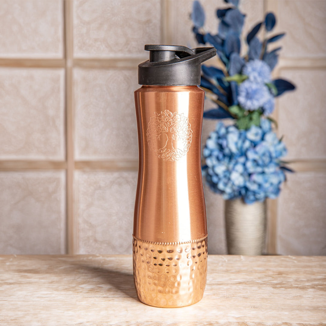Kupferflasche mit „Yggdrasil“ (Weltenbaum)