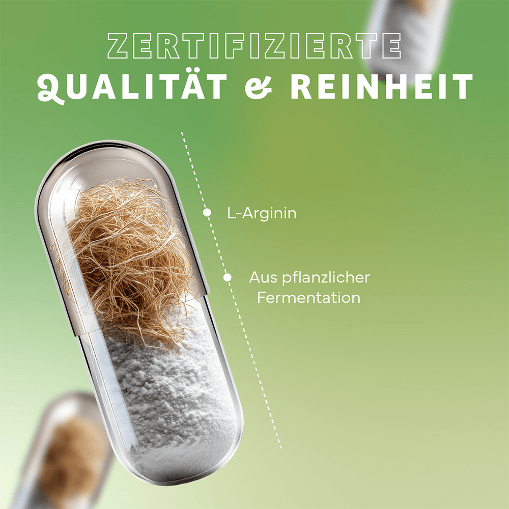 L-Arginin Kapseln aus pflanzlicher Fermentation