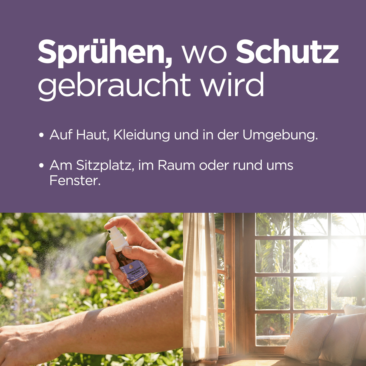 Insekten und Zecken Stop Spray