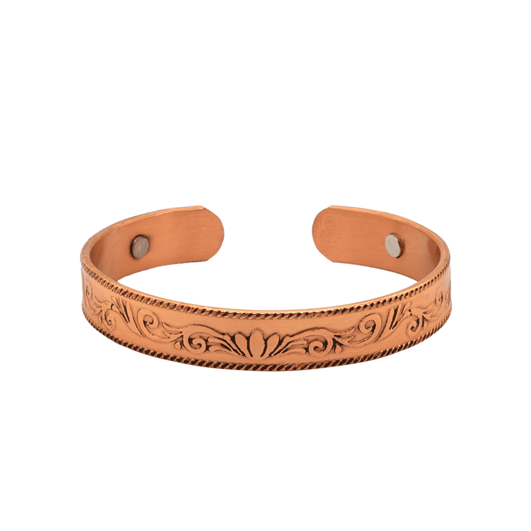 Magnetisches Kupferarmband mit Lotus
