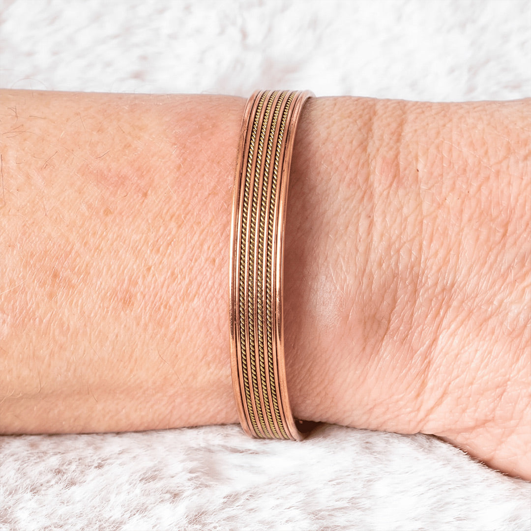 Magnetisches Kupferarmband 4 Kordeln