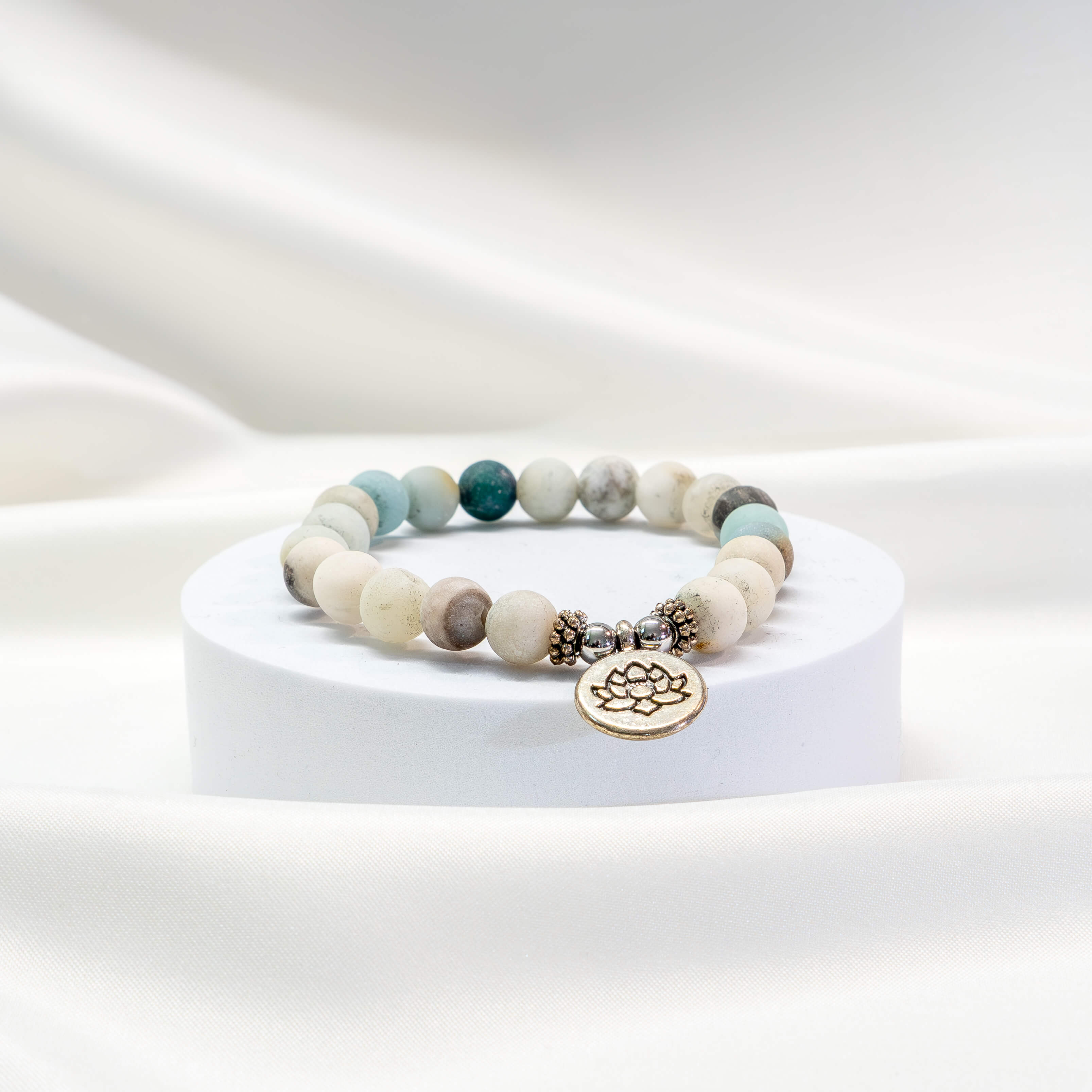 Mala Armband Amazonit mit Lotus