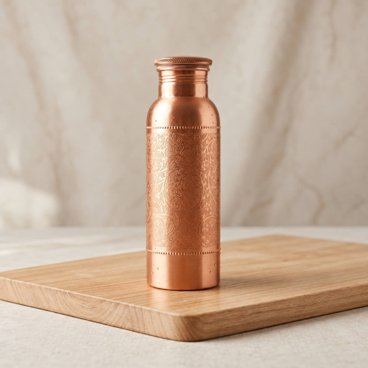 Kupferflasche mit Mandala