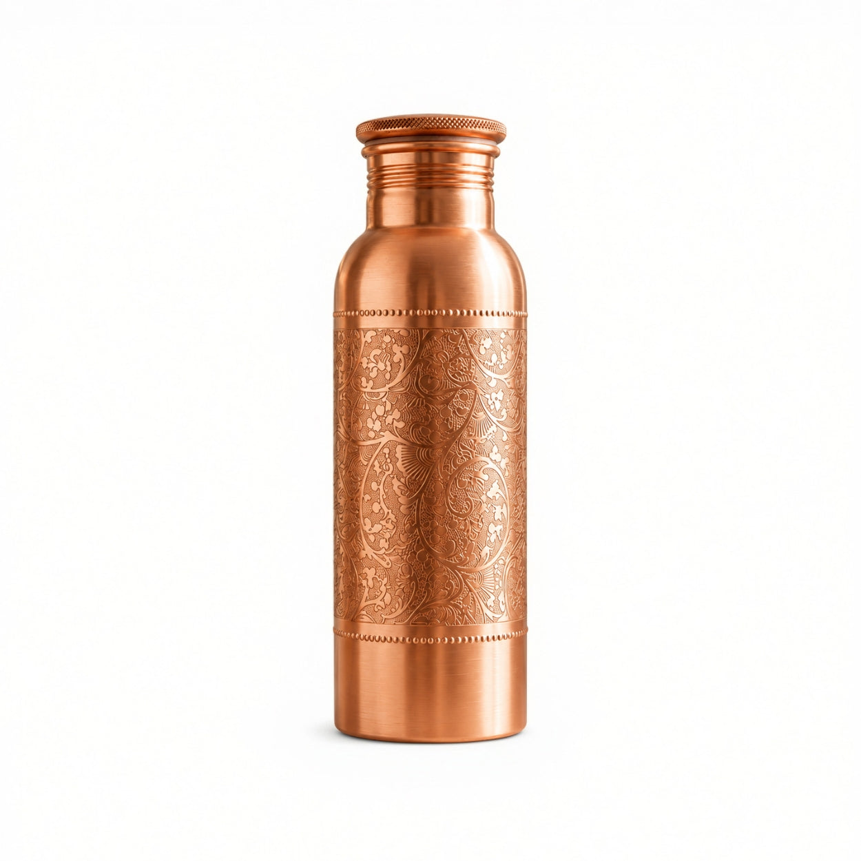 Kupferflasche mit Mandala