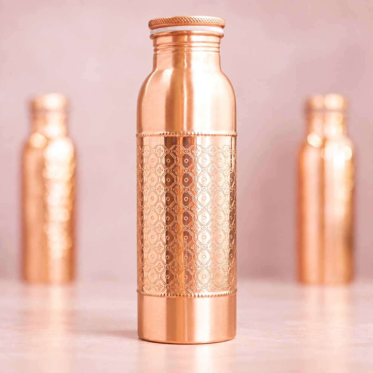 Kupferflasche mit Mosaik