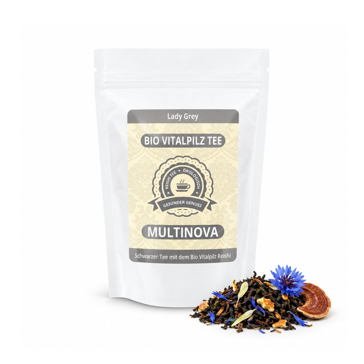 Bio Reishi Schwarzer Tee „Lady Grey“