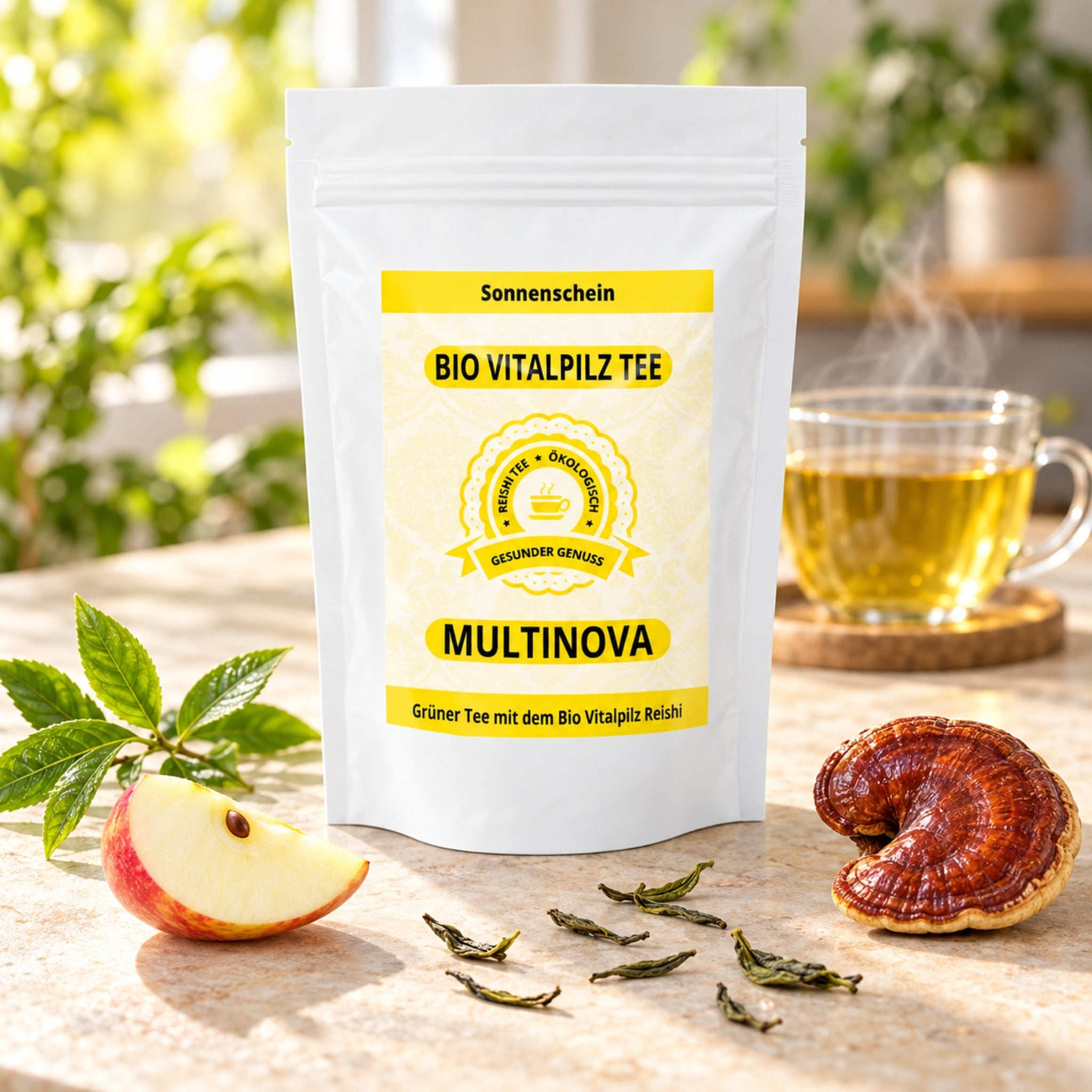Bio Reishi Grüner Tee „Sonnenschein“