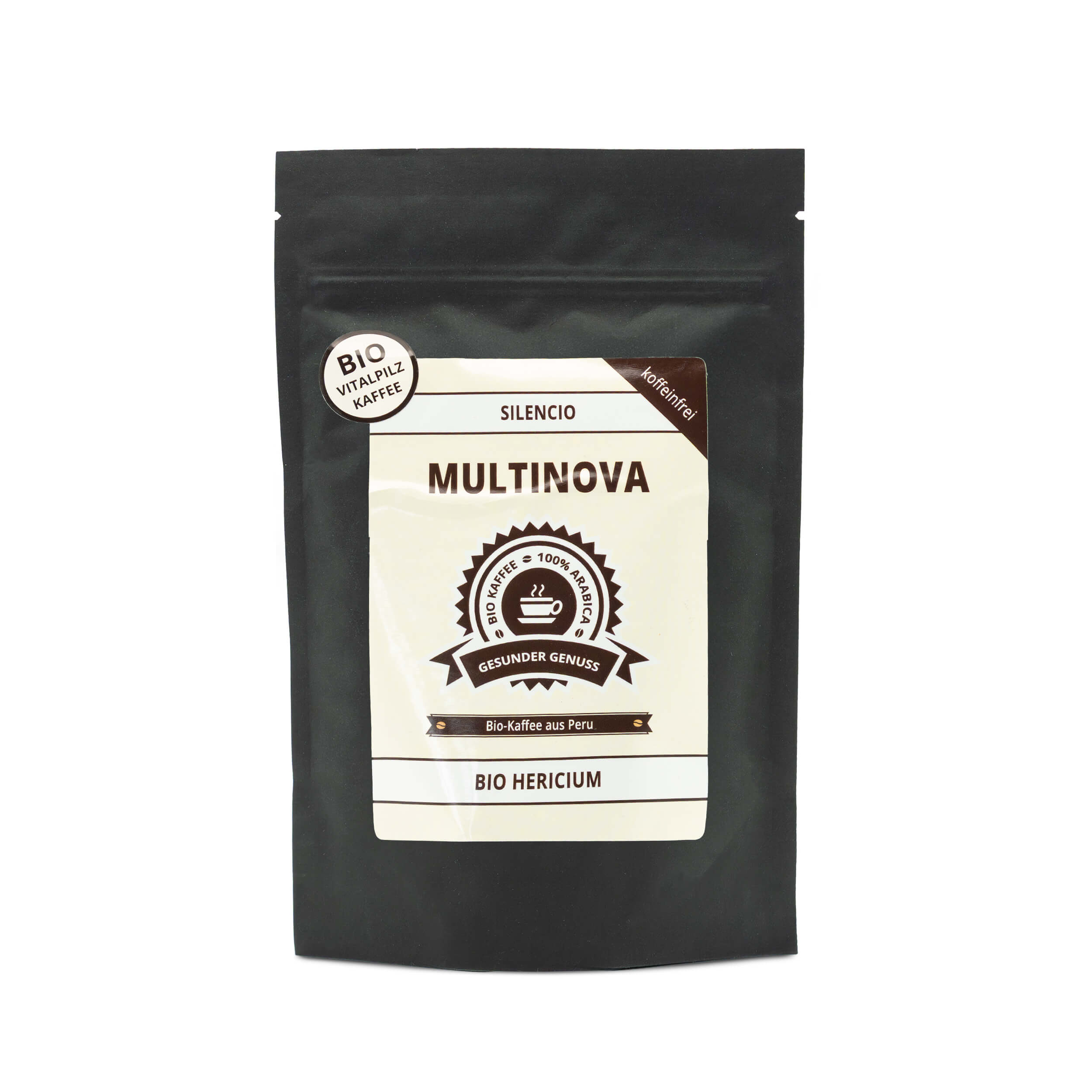 Koffeinfreier Bio Vitalpilz Kaffee „Silencio“ mit Hericium
