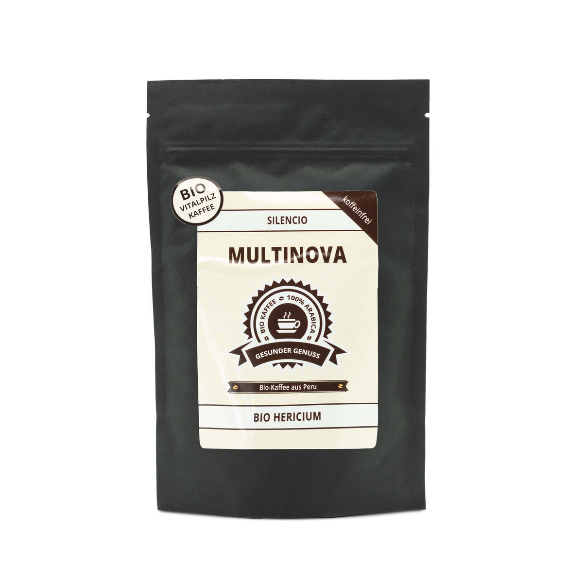 Koffeinfreier Bio Vitalpilz Kaffee „Silencio“ mit Hericium