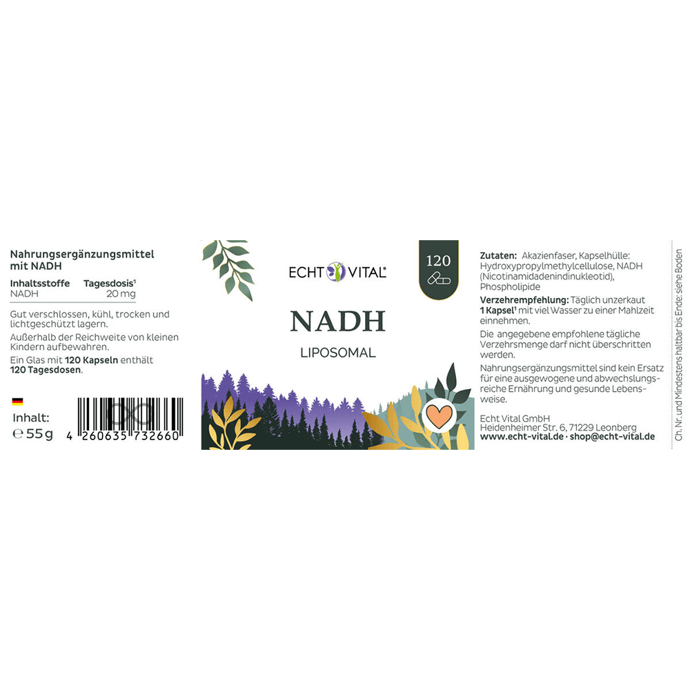 NADH Liposomal Kapseln