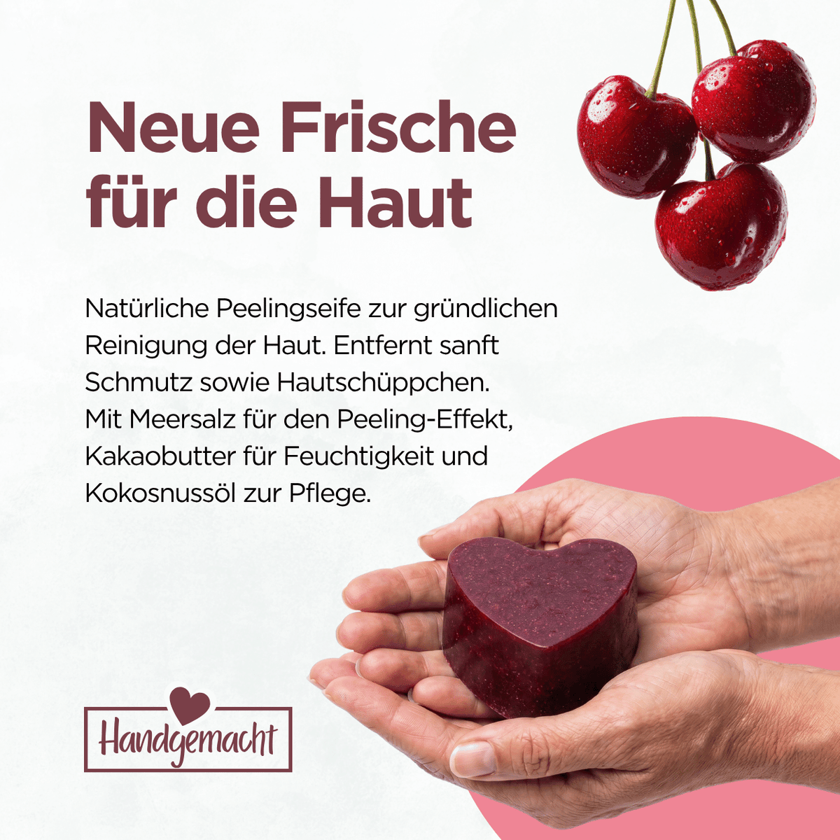 Natürliche Peelingseife Kirsche