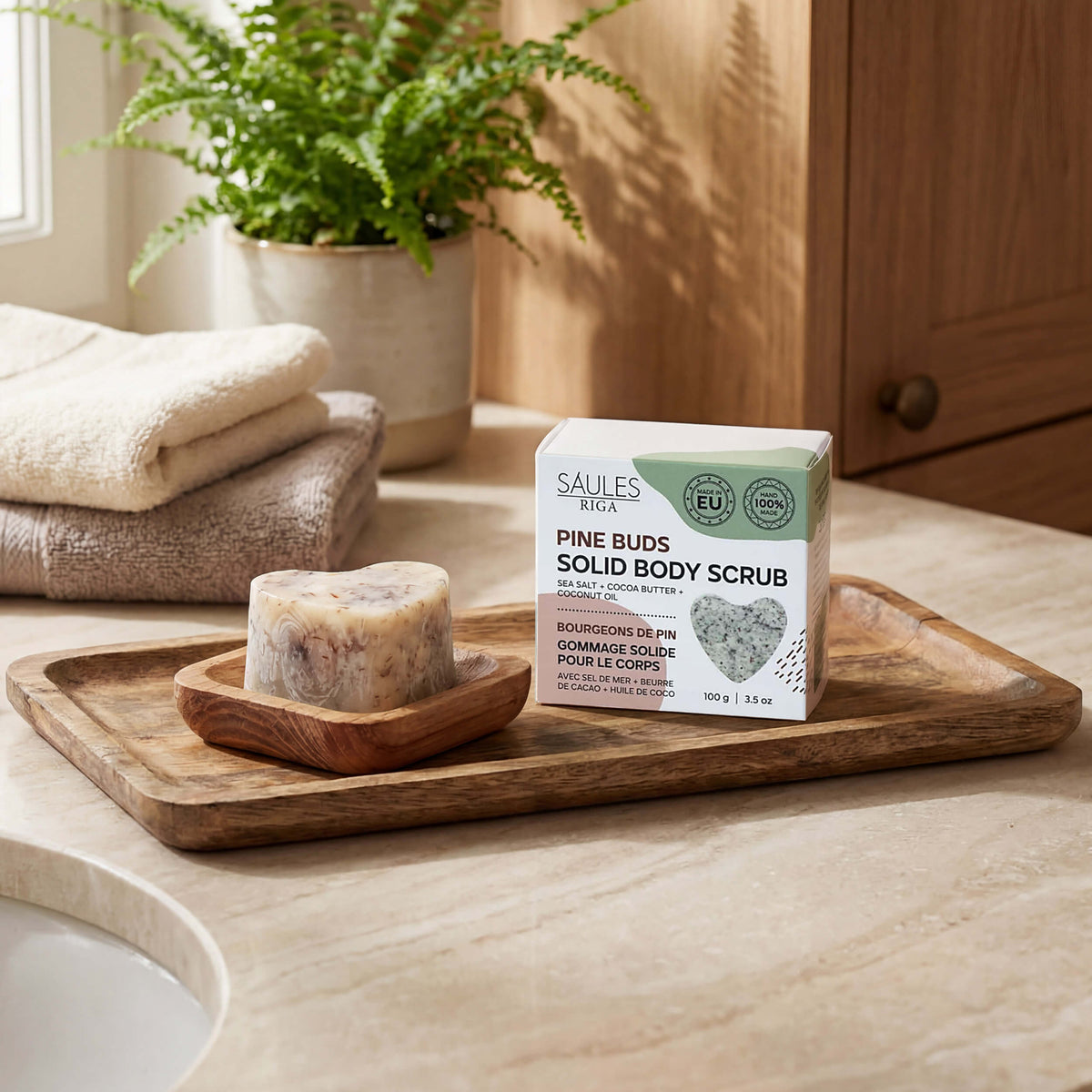 Natürliche Peelingseife Pinienknospe