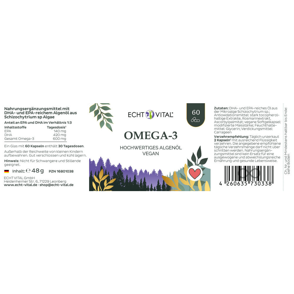 Omega-3 Algenöl Kapseln direkt aus der Quelle