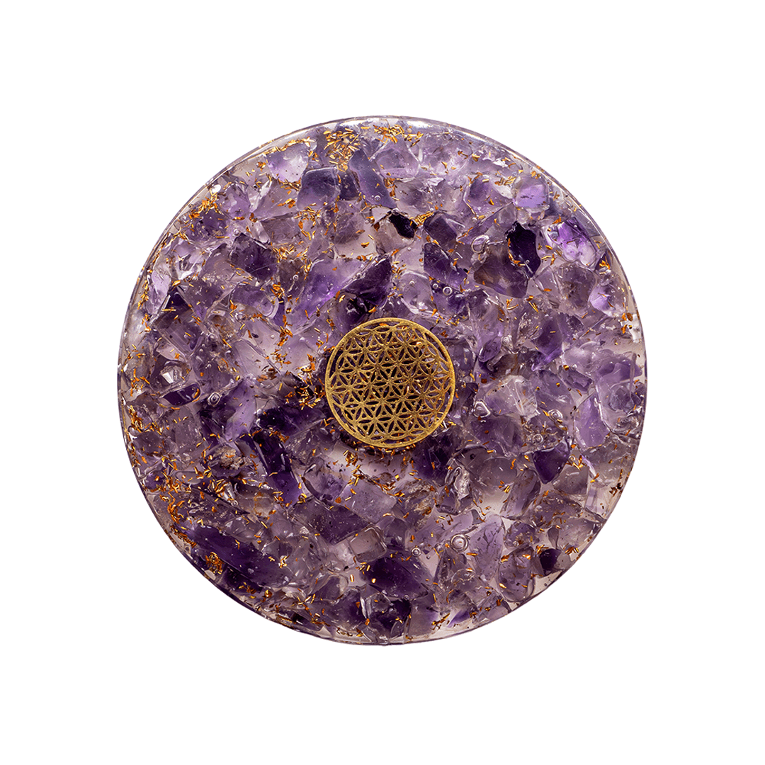 Orgon Untersetzer mit Amethyst