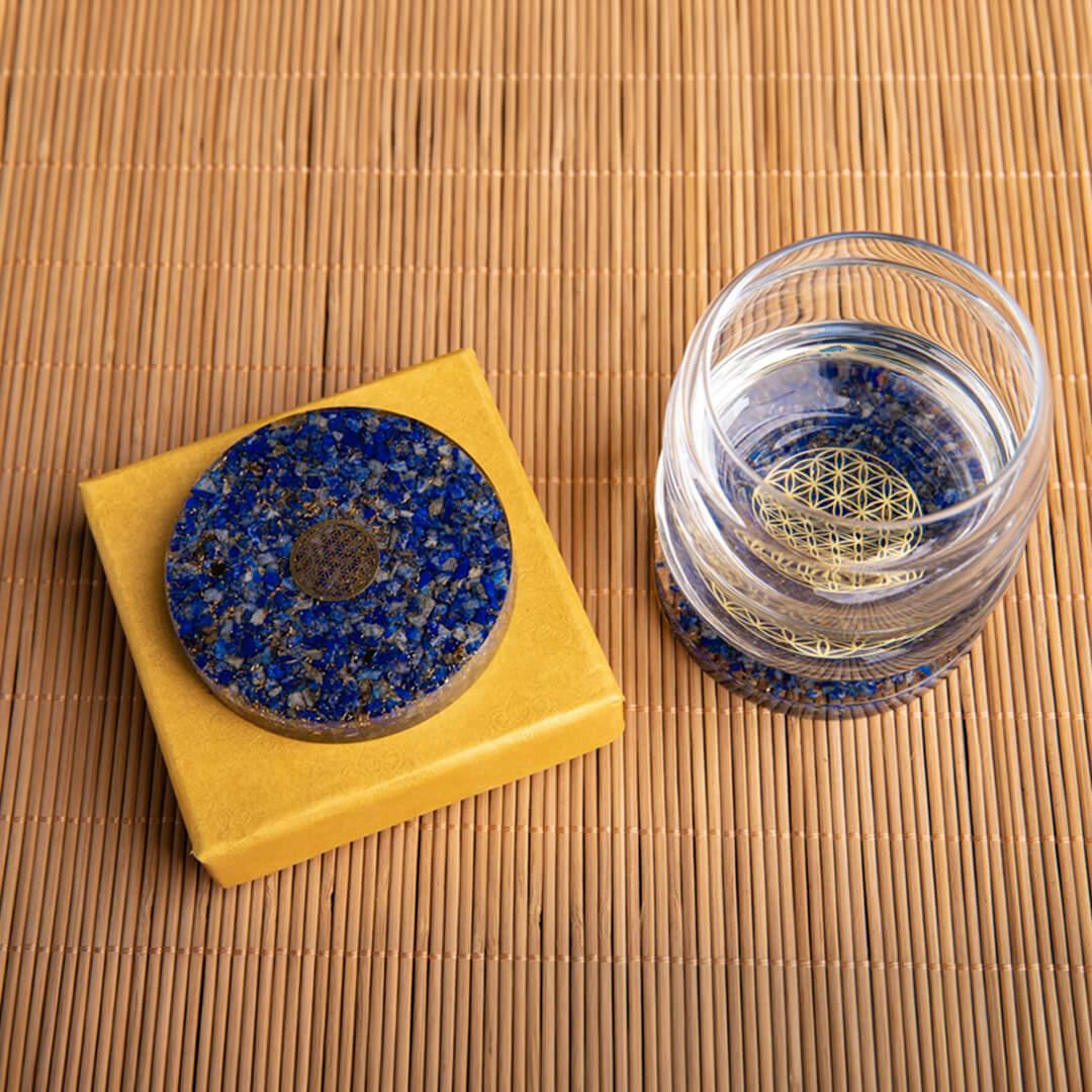 Orgon Untersetzer mit Lapislazuli
