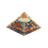 Orgonit Pyramide Chakra Blume des Lebens mit Kristallspitze