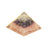 Orgonit Pyramide Goldene Dreieck mit Blume des Lebens
