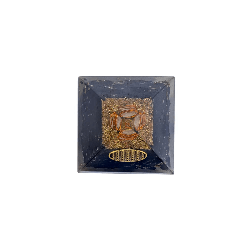 Orgonit Pyramide Turmalin Blume des Lebens
