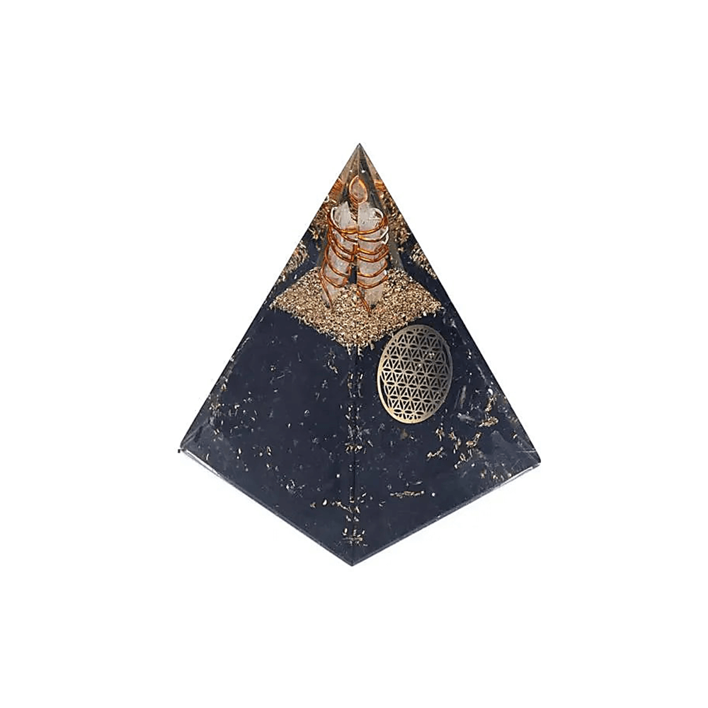 Orgonit Pyramide Turmalin Blume des Lebens