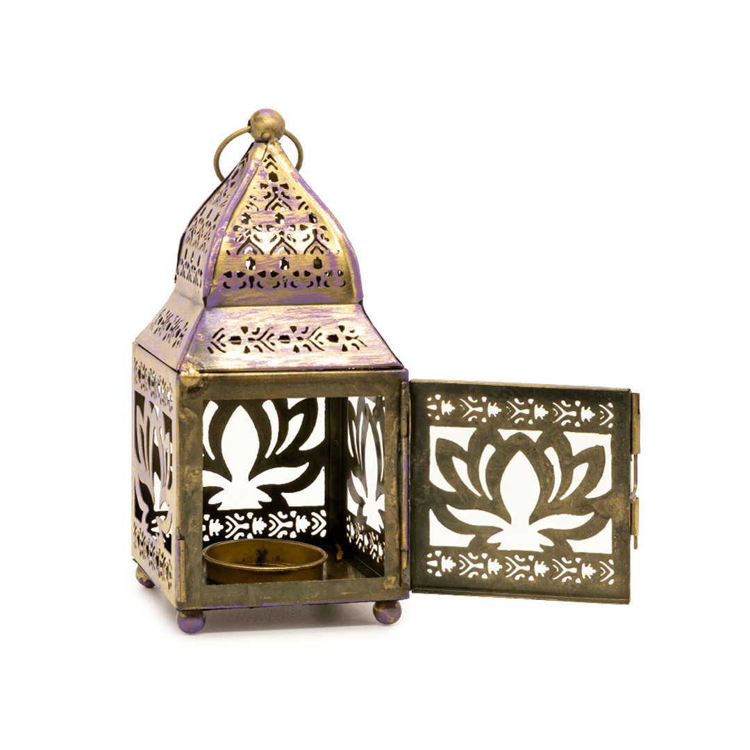 Stimmungsvoller Teelichthalter „Blume des Lebens“ im Vintage-Look