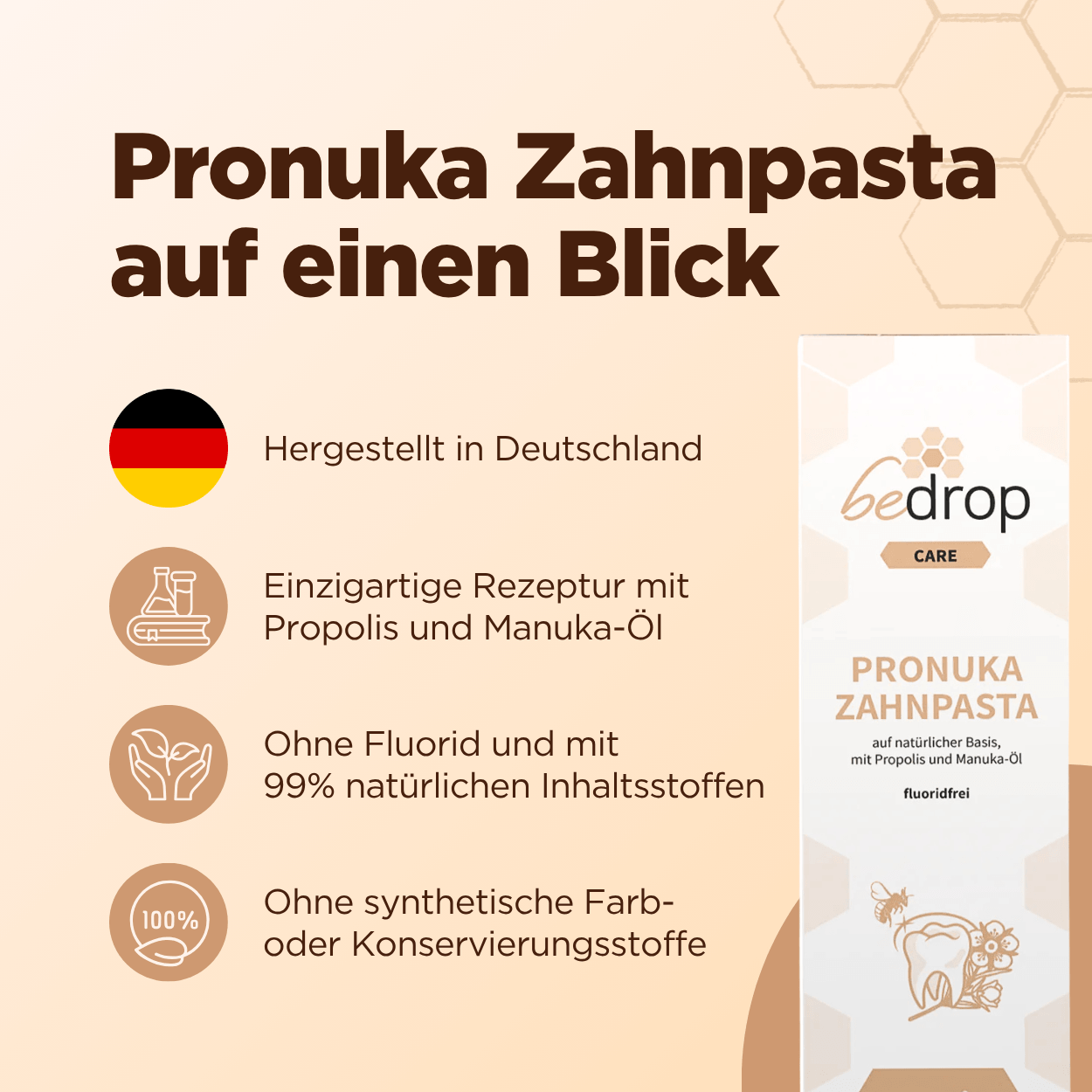 Pronuka Zahnpasta mit Propolis und Manuka-Öl