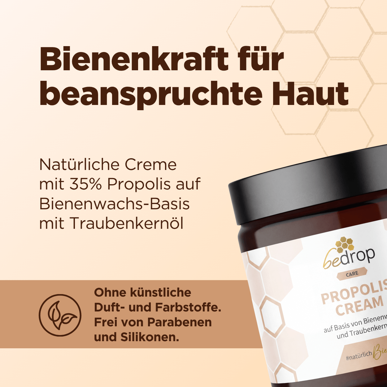 Propolis Cream mit Bienenwachs und Traubenkernöl
