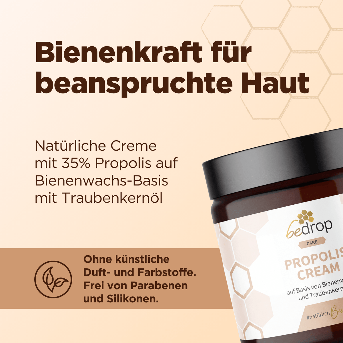 Propolis Cream mit Bienenwachs und Traubenkernöl