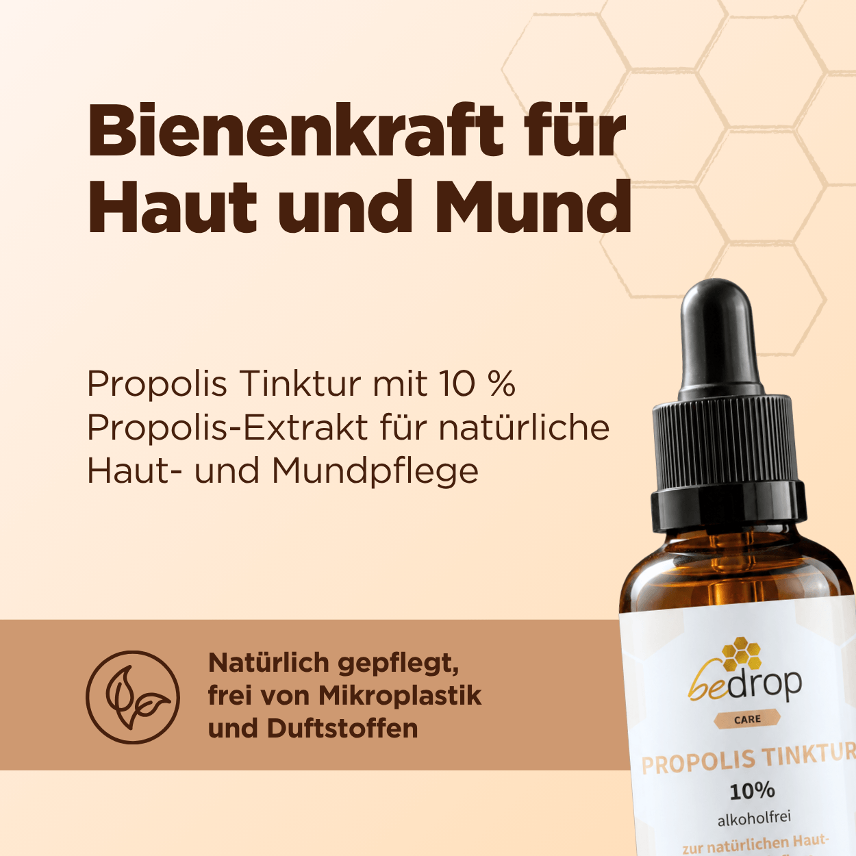 Propolis Tinktur mit Pipette 10% – alkoholfrei und wasserlöslich