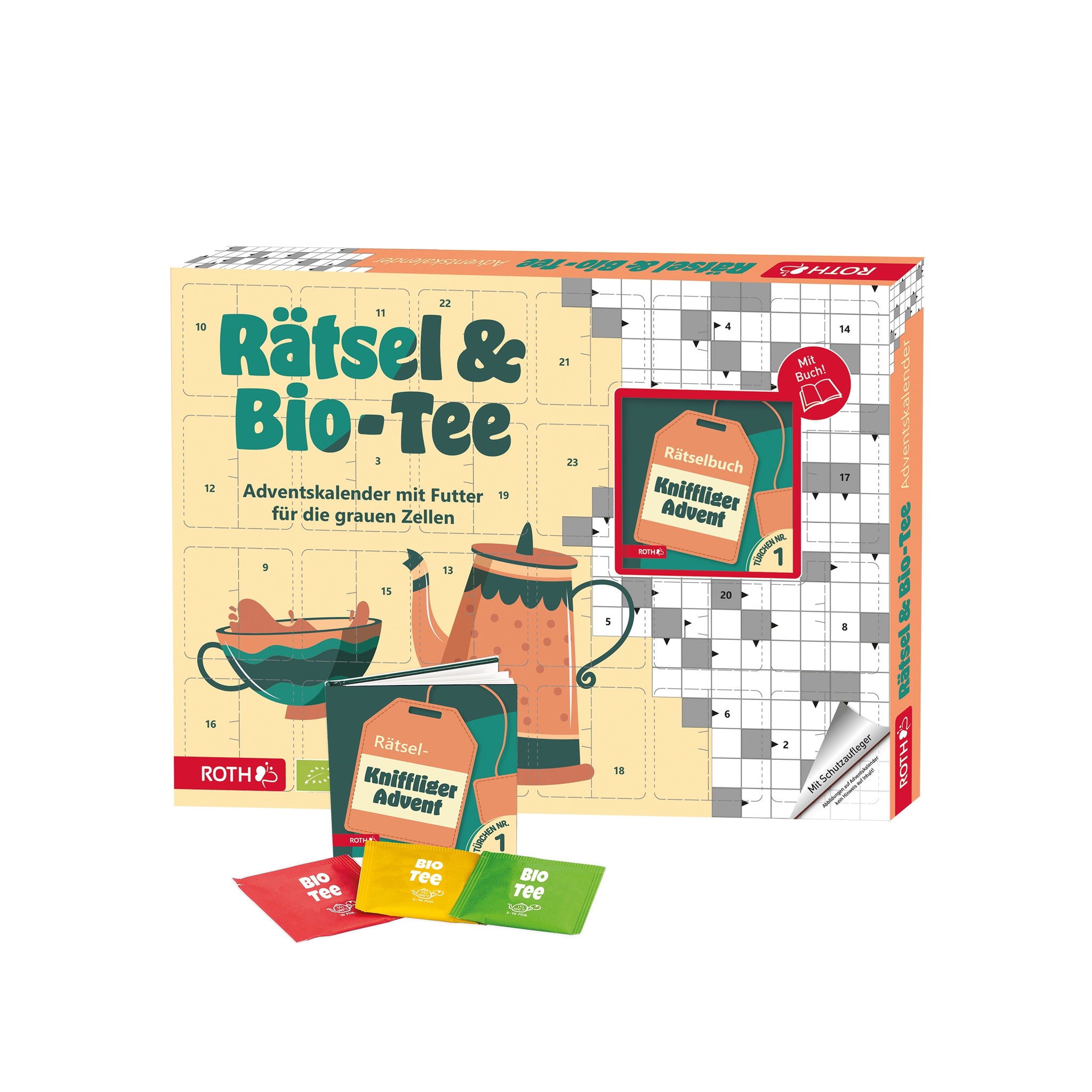 Rätsel und Bio Tee Adventskalender