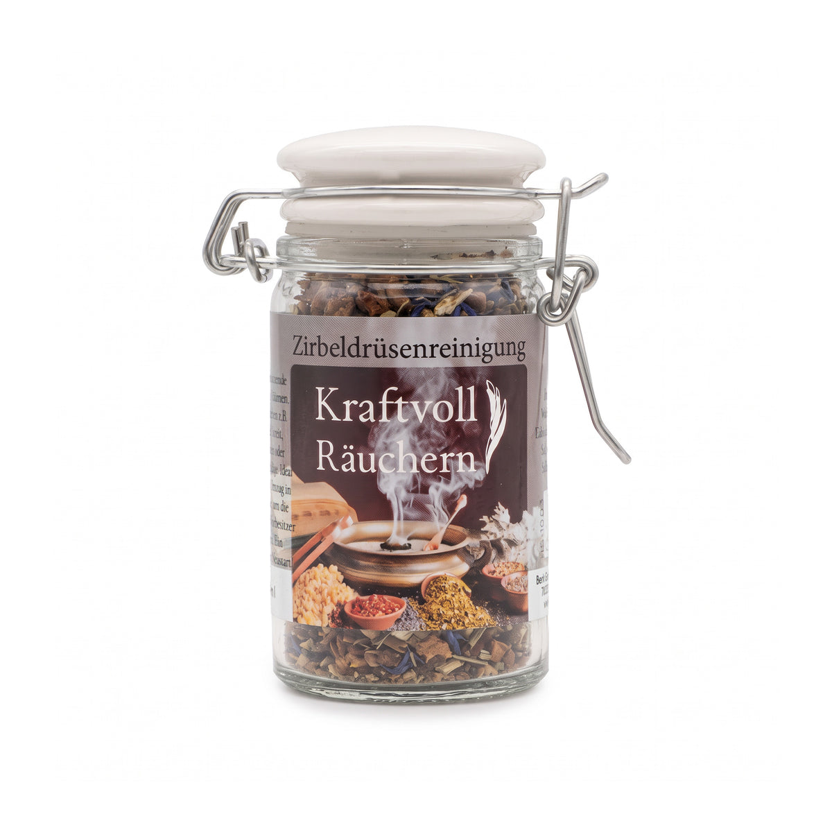 Räuchermischung Zirbeldrüsenreinigung von Berk im 60-ml-Glas