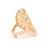 Ring Blume des Lebens vergoldet