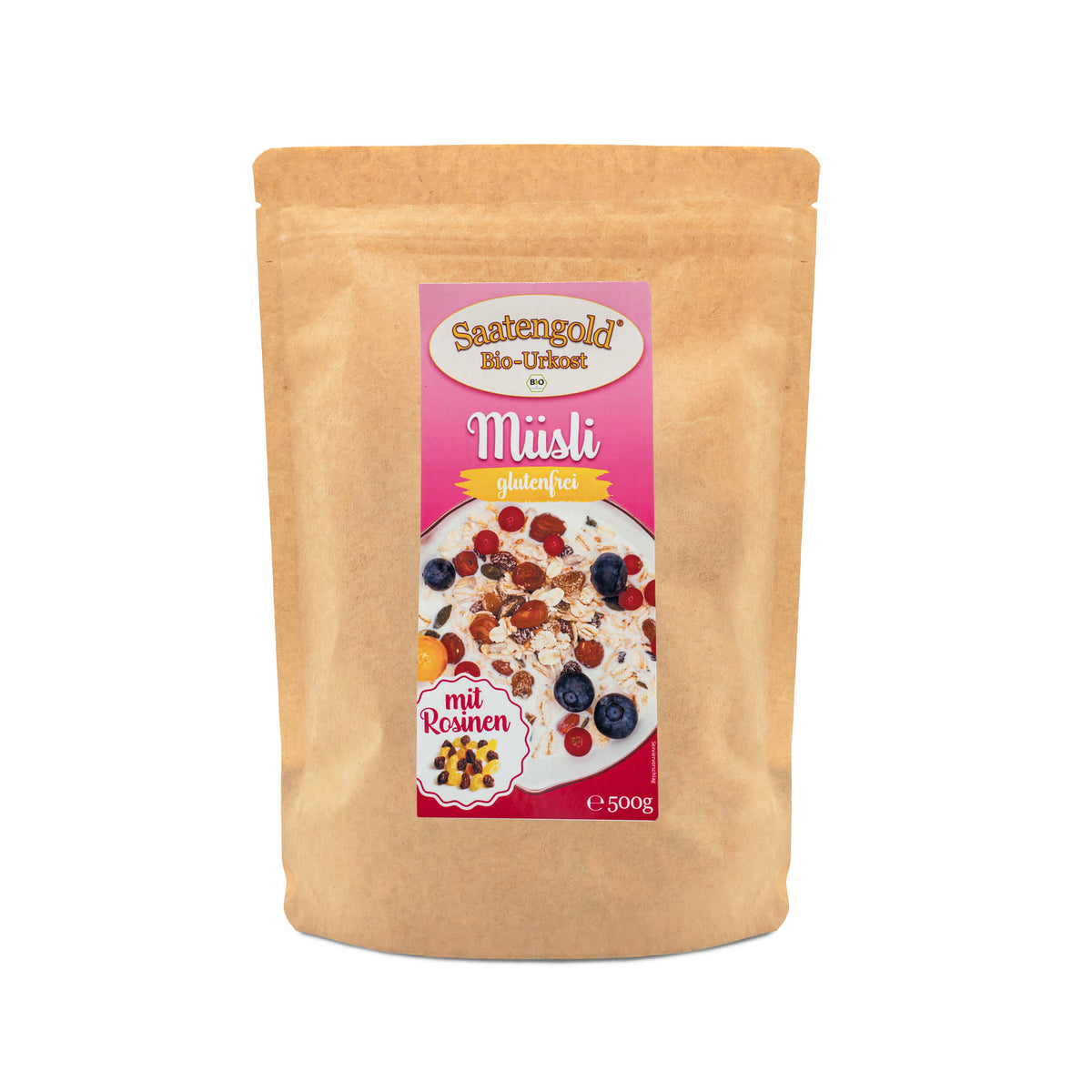 Bio Müsli mit Rosinen