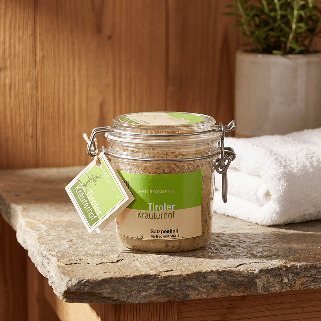 Salzpeeling mit Rosmarin