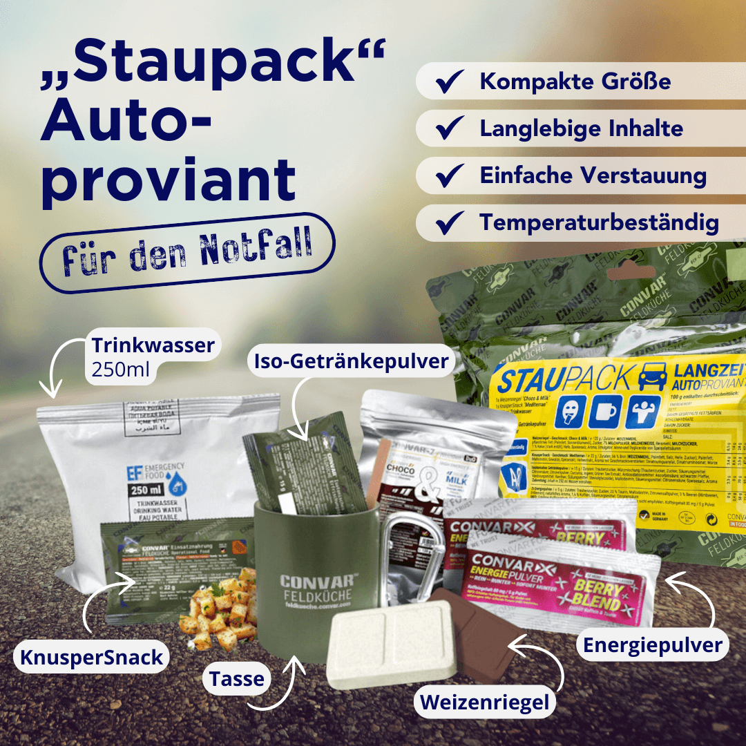 Staupack A8 Langzeit Autoproviant