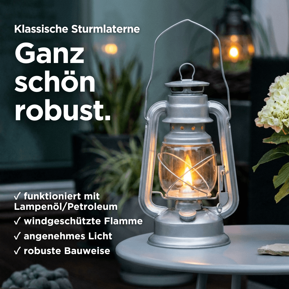 Sturmlaterne für Petroleum und Lampenöl