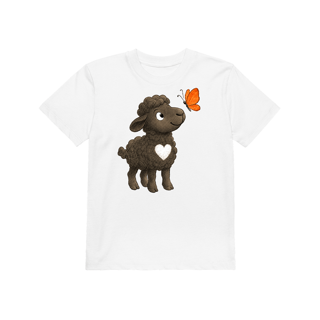 T-Shirt für Kinder „Flecki mit Schmetterling“