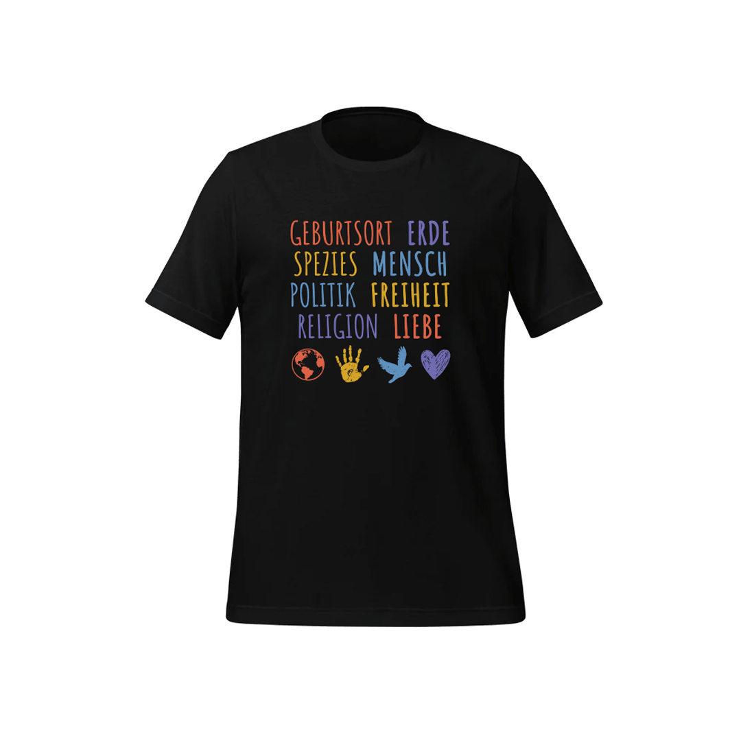 T-Shirt „Geburtsort Erde“
