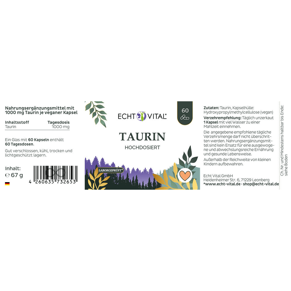 Taurin Kapseln