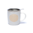 Teetasse mit Sieb Blume des Lebens