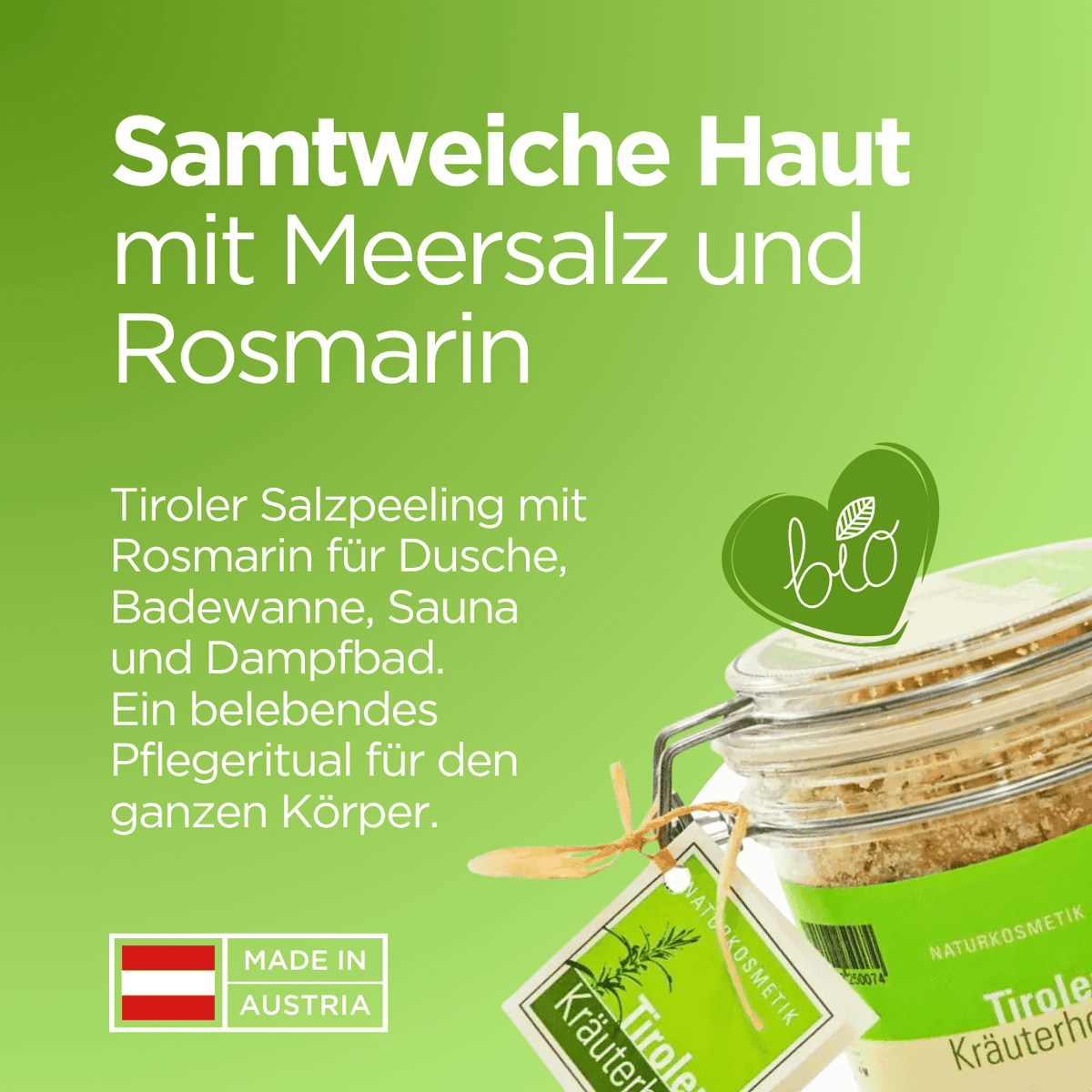 Salzpeeling mit Rosmarin