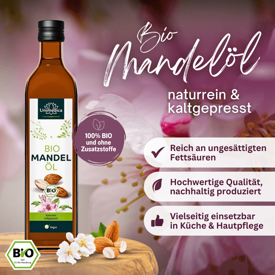 Bio Mandelöl naturrein und kaltgepresst