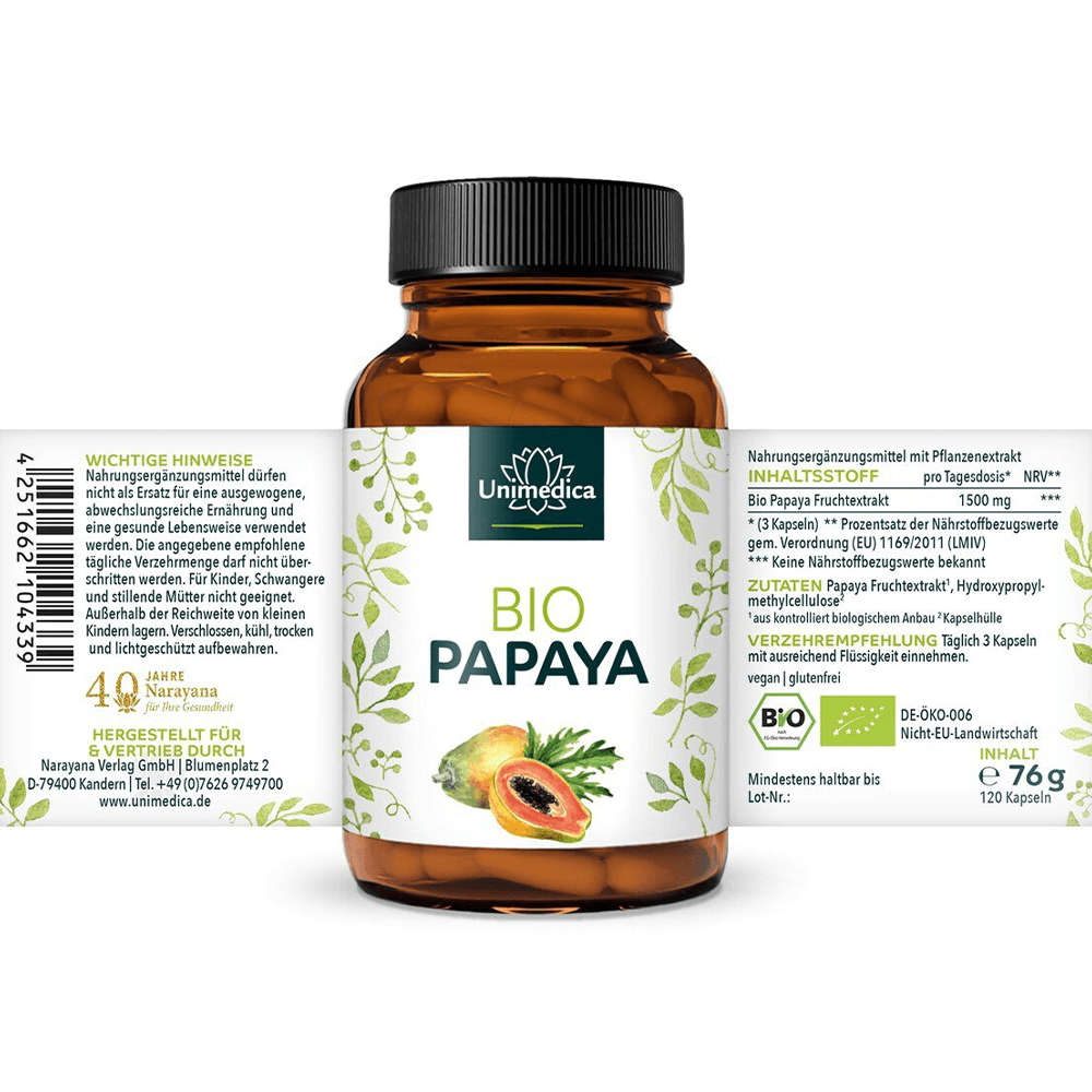 Bio Papaya Extrakt Kapseln