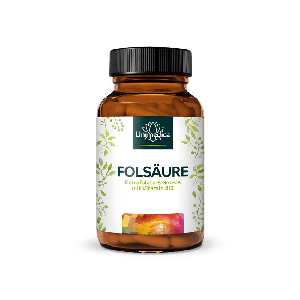 Folsäure Kapseln mit Extrafolate S von Gnosis und Vitamin B12